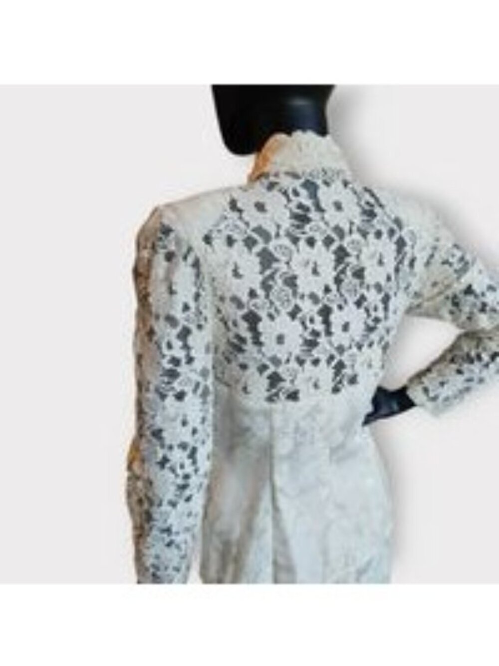 Vintage 90's Lace/Brocade Courthouse Wedding Jacket/Skirt - Jessica McClintock